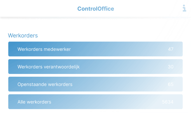 Order Control Office Home - Control Office